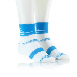 Specialne kolesarske nogavice belo modre