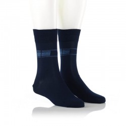 Elegantne nogavice z vzorcem - modre