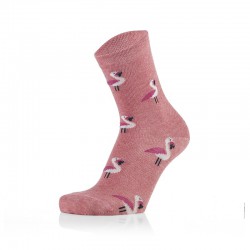 Otroške nogavice - svetlo roza flamingo (2 para v paketu)