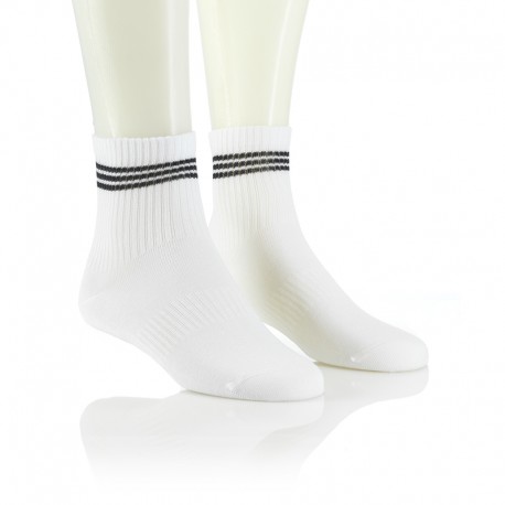 Modne nogavice - 3:1 bele tri črte črne