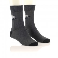 Moške modne nogavice - sive kozorog