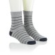 Modne nogavice -svetlo sive piko črte modre